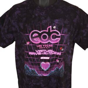 EDC T Shirt Mens Size Medium Purple Electric Daisy Carnival Las Vegas Made In US